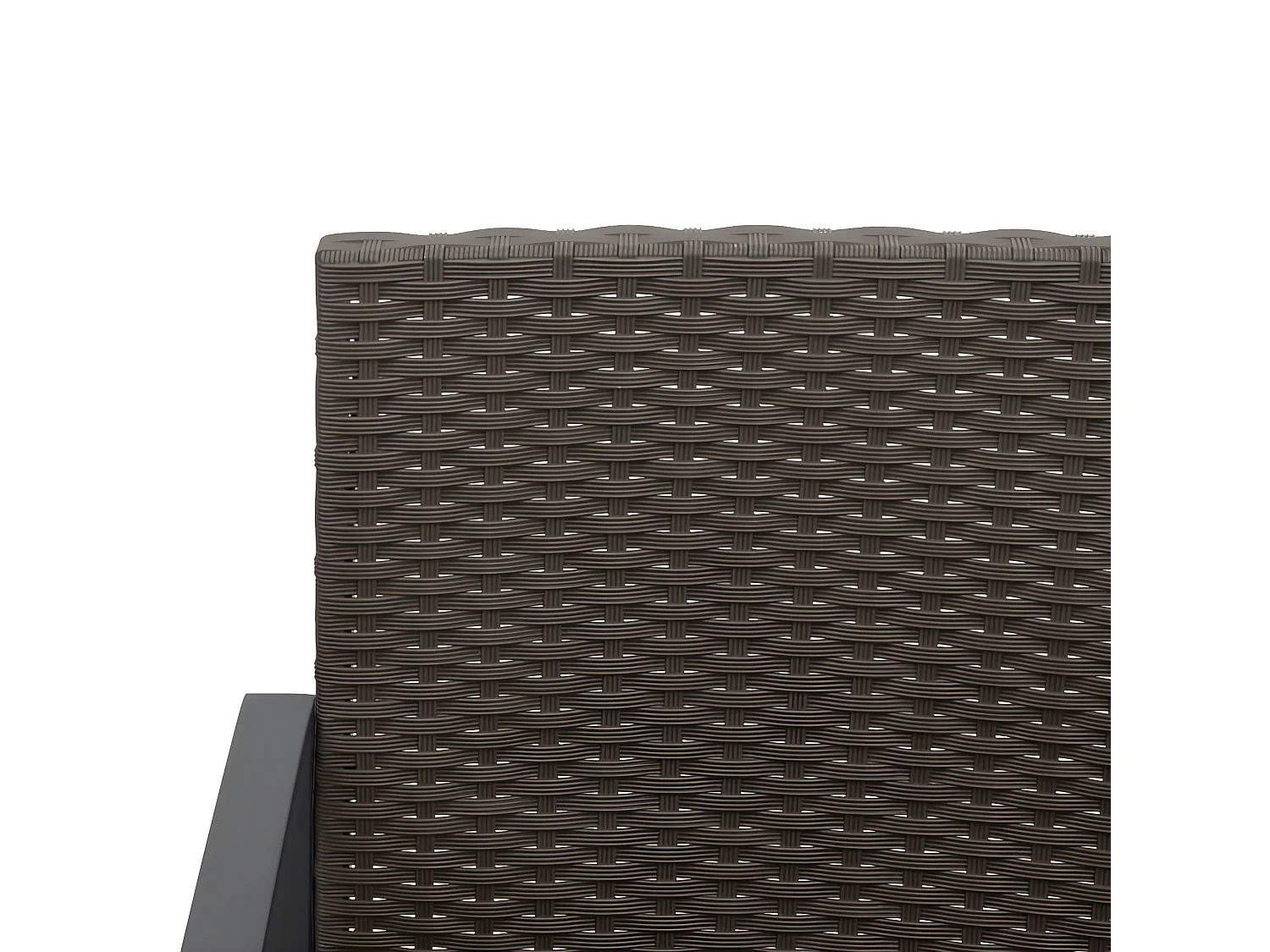 Ensemble à manger de jardin avec coussins 5 pcs marron rotin PP BE78763