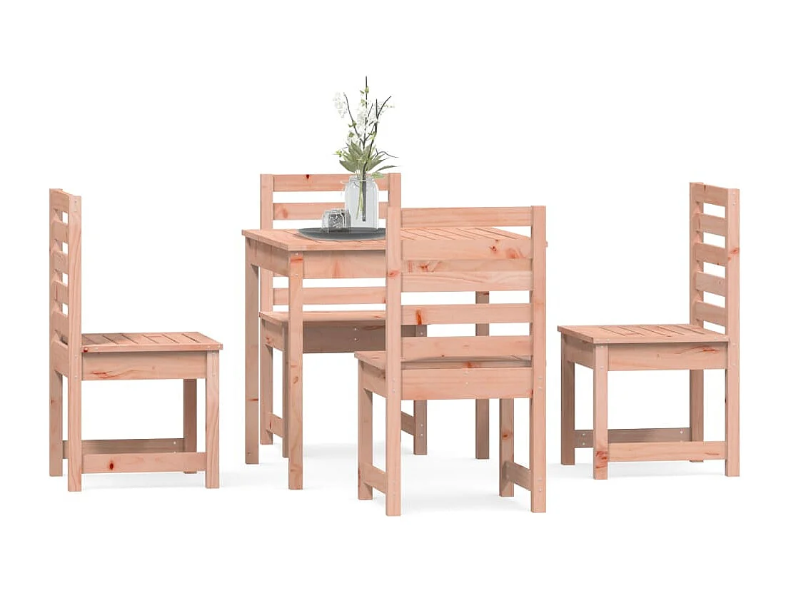 Ensemble à manger de jardin 5 pcs bois massif Douglas BE75905
