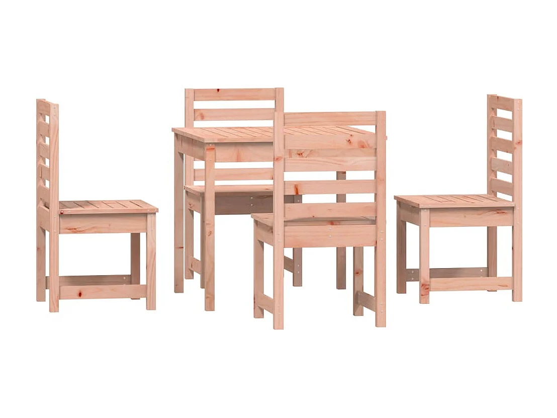 Ensemble à manger de jardin 5 pcs bois massif Douglas BE75905
