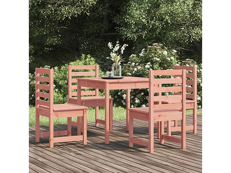 Ensemble à manger de jardin 5 pcs bois massif Douglas BE75905