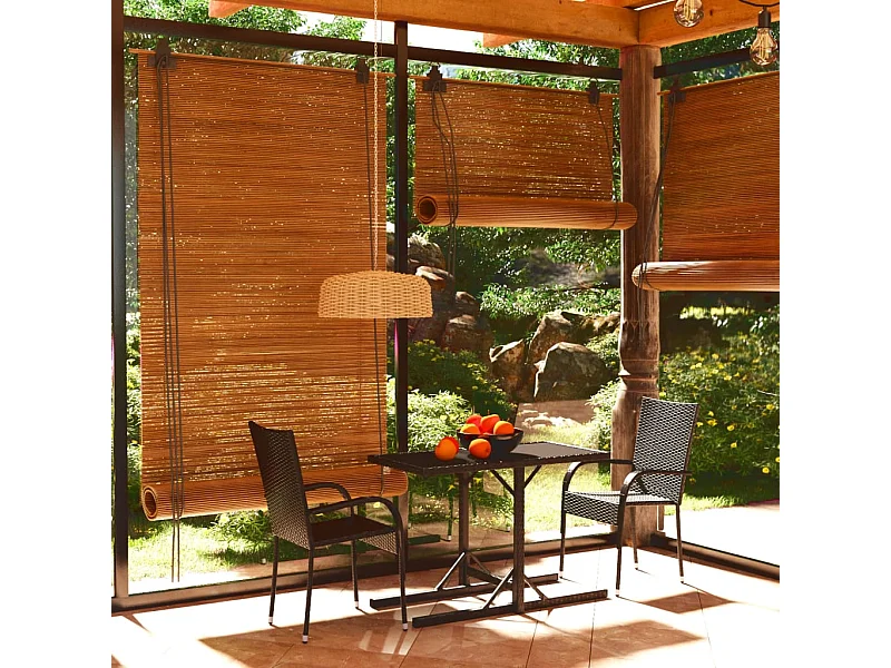 Comedor de jardín 3 piezas negro YOE36985