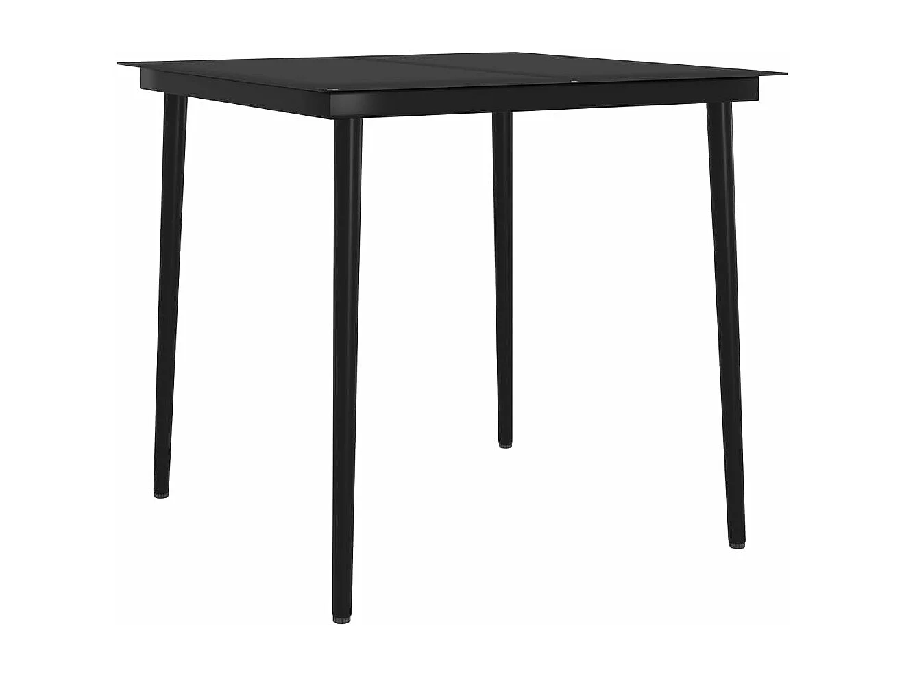 Comedor de jardín 5 piezas con cojines marrón y negro YOE42372