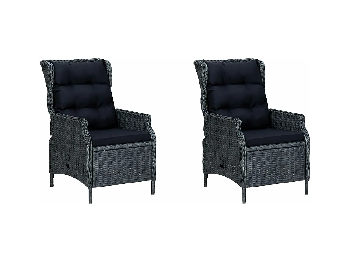 3-delige Tuinset donkergrijs NL640264