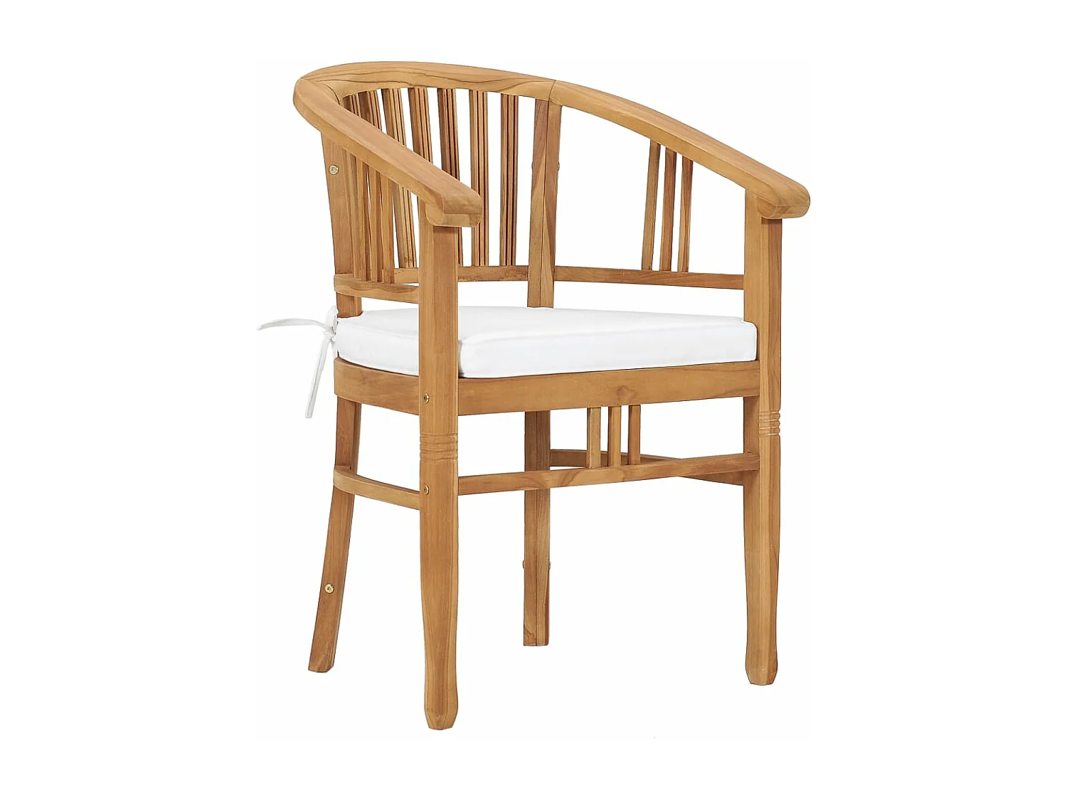 Ensemble de salle à manger de jardin 5 pcs avec coussins Teck BE63248