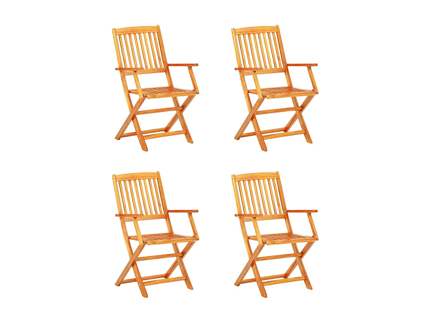 Salle à manger de jardin pliable 5 pcs Bois d'acacia solide GFDF38036