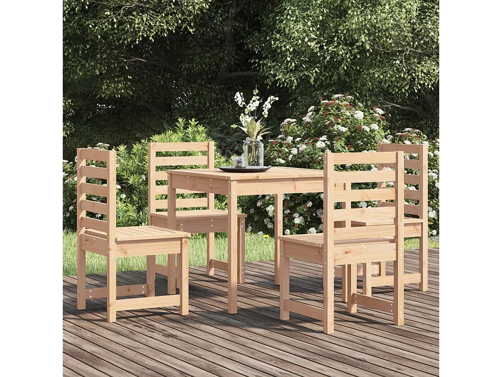 5-delige Tuinset massief grenenhout NL220938