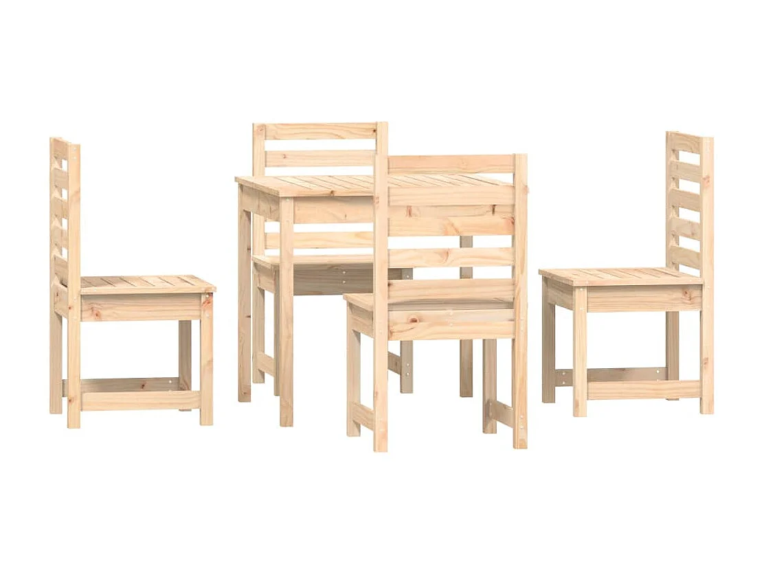 5-delige Tuinset massief grenenhout NL220938