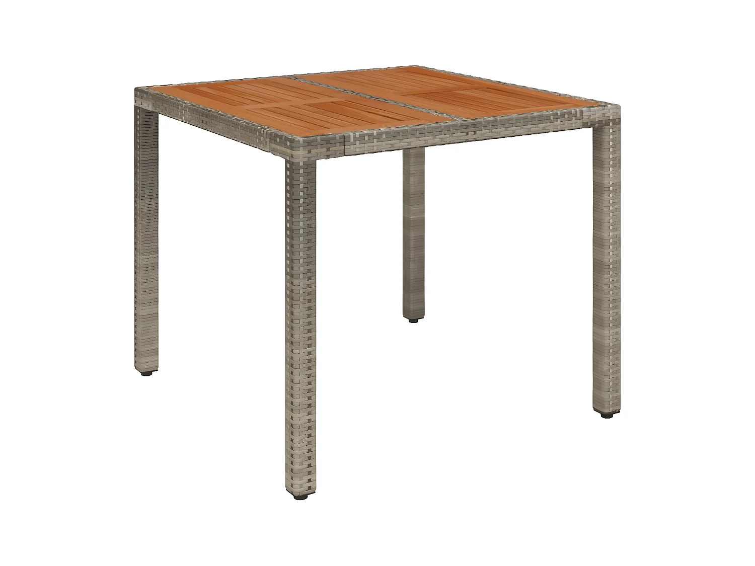 Ensemble à manger de jardin 3 pcs coussins gris résine tressée BE77927