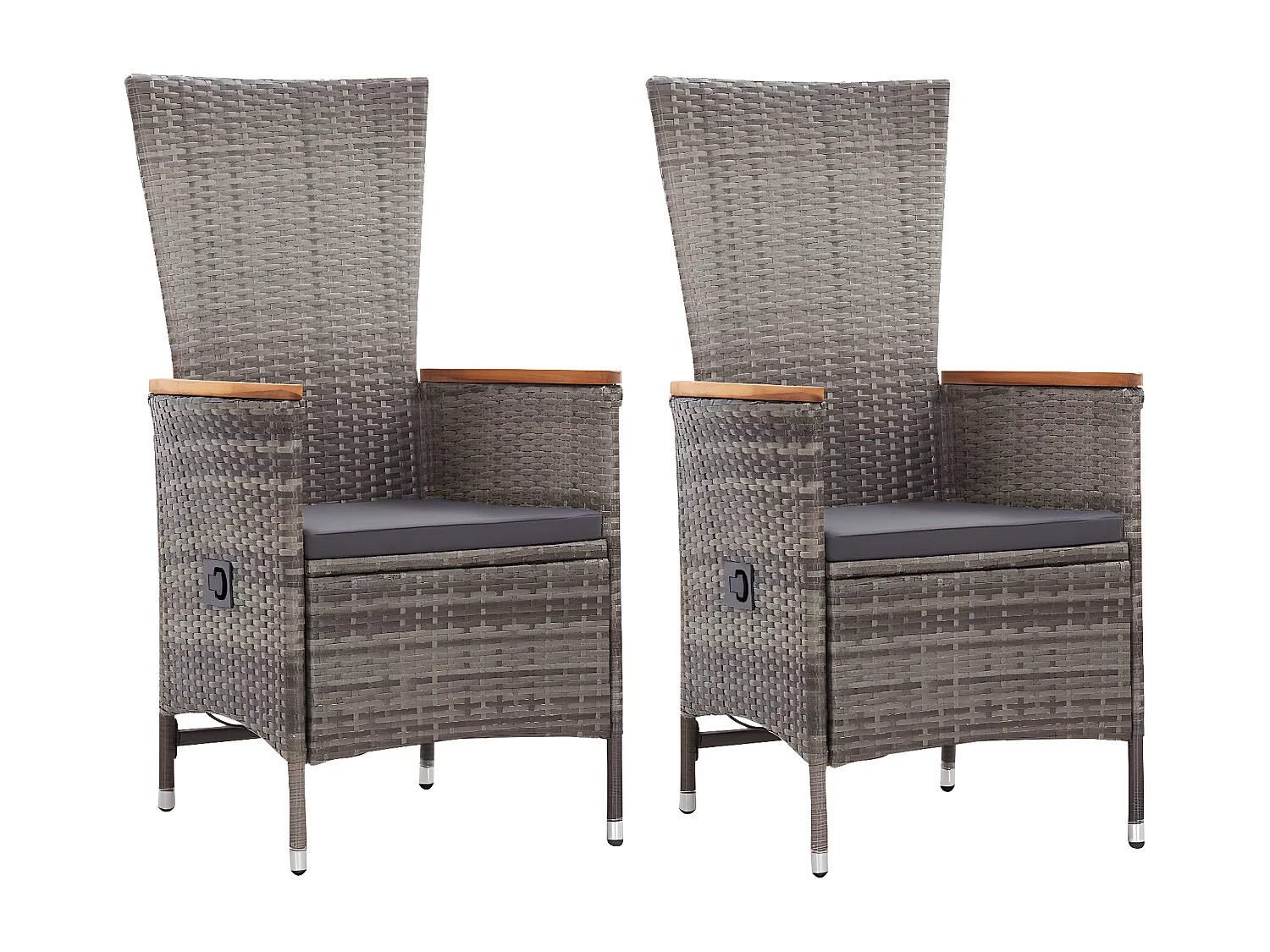 Ensemble de salle à manger de jardin 3 pcs Gris BE86504