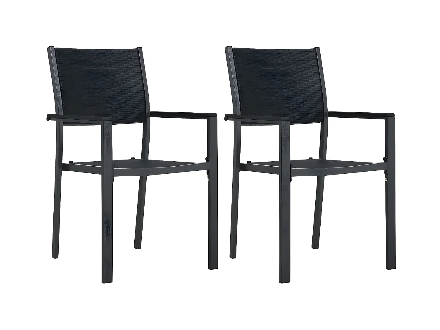 Ensemble de salle à manger de jardin 3 pcs Noir BE22821