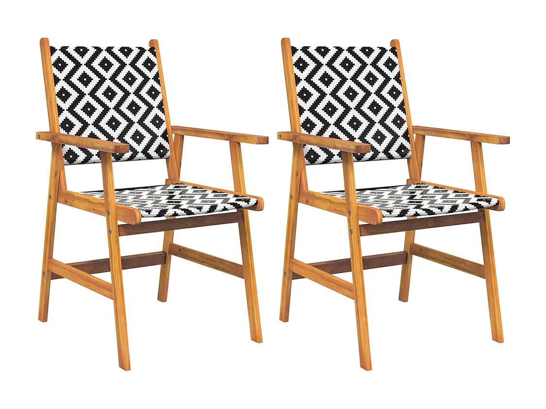 Ensemble à manger de jardin 3 pcs Bois d'acacia solide BE48282