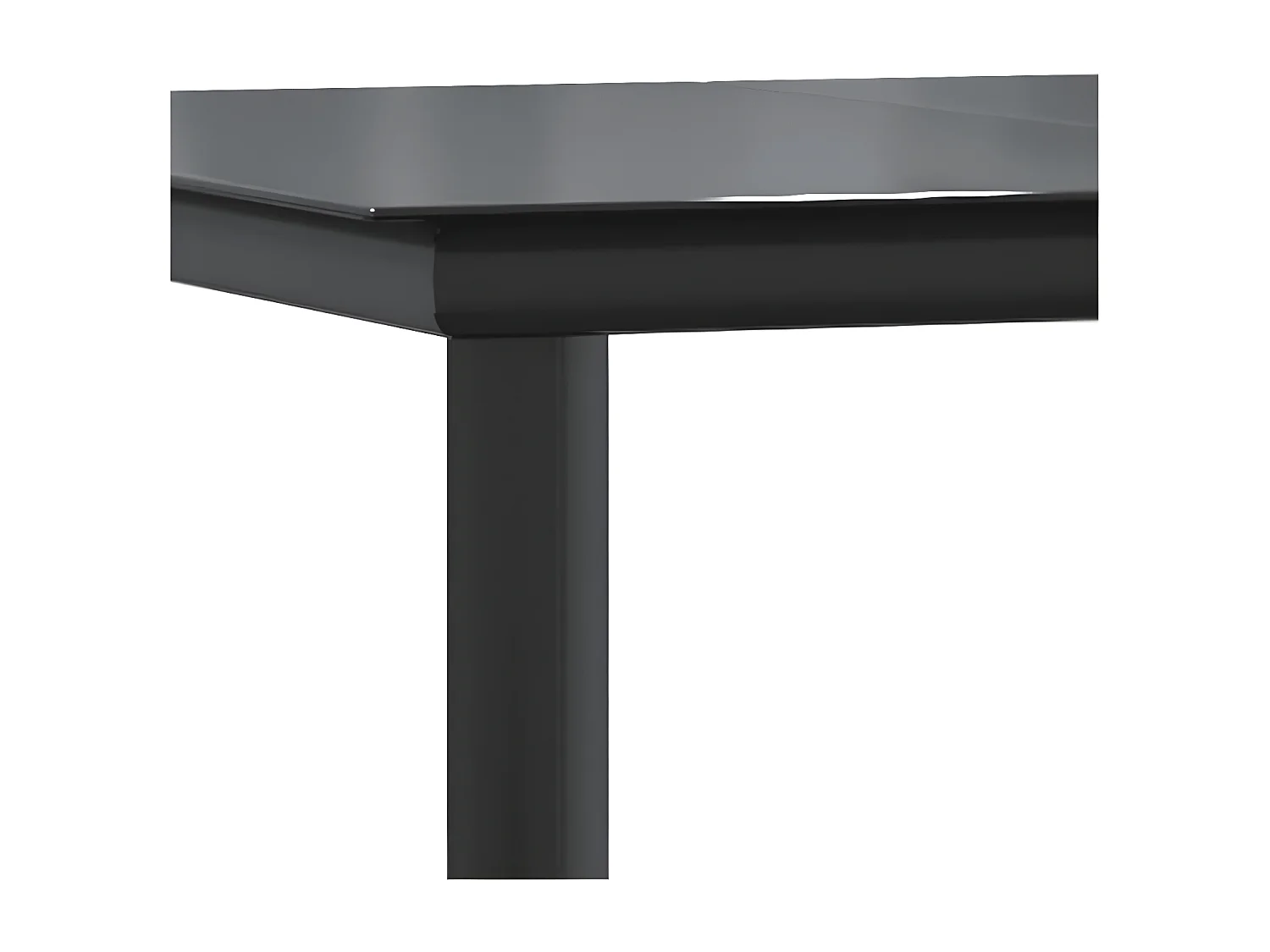 Ensemble à manger de jardin 3 pcs noir textilène et acier BE52323