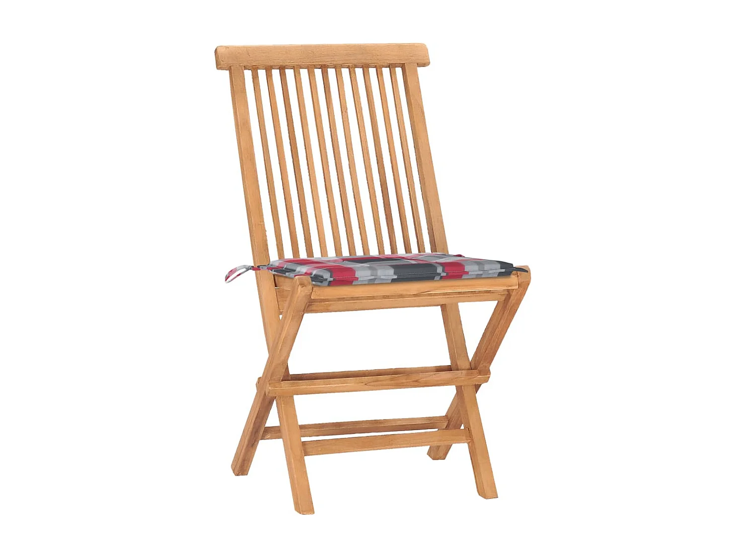 Salle à manger de jardin pliable avec coussin 3 pcs Teck GFDF59579