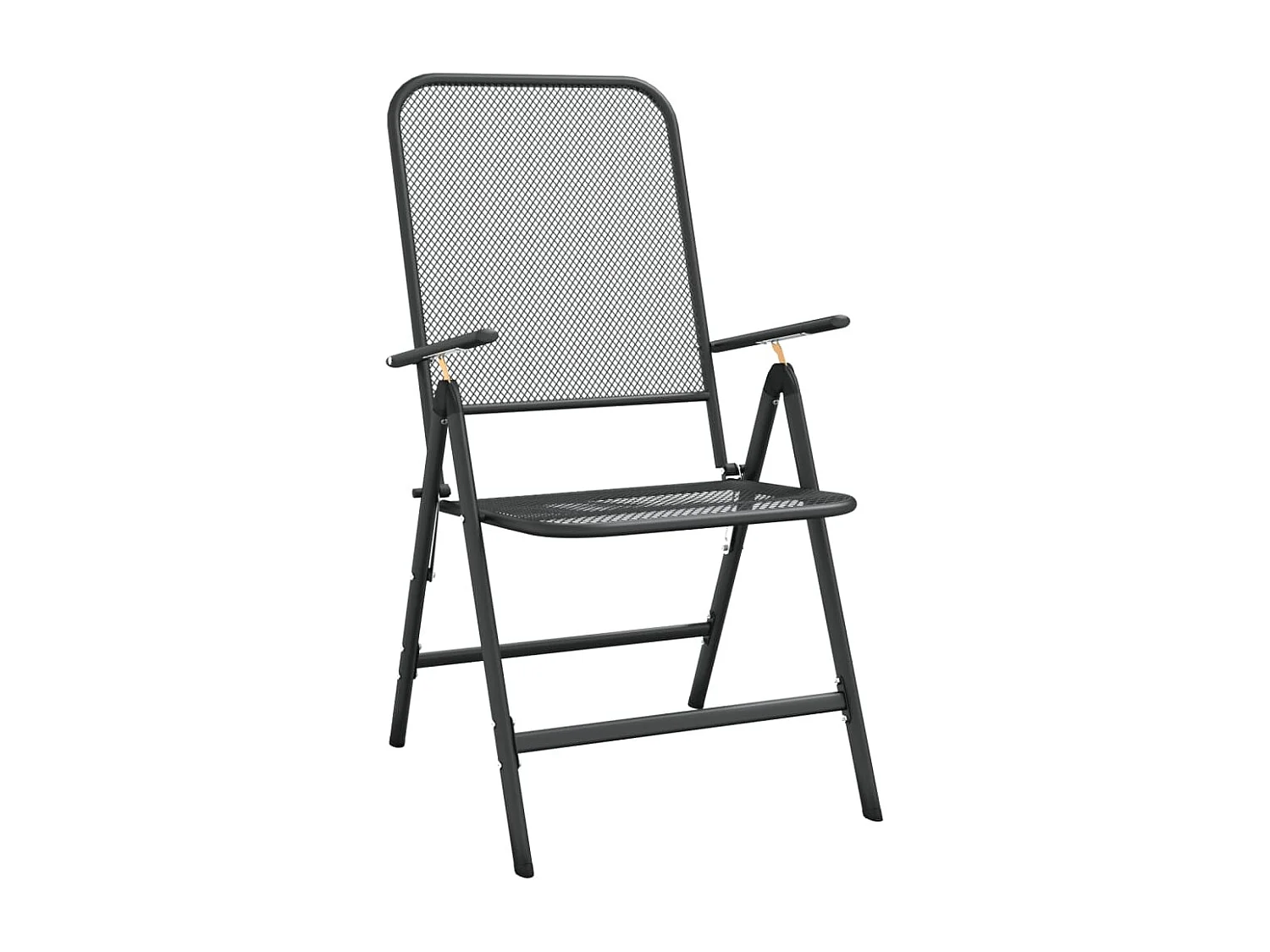 Ensemble à manger de jardin 5 pcs anthracite métal maille BE56797