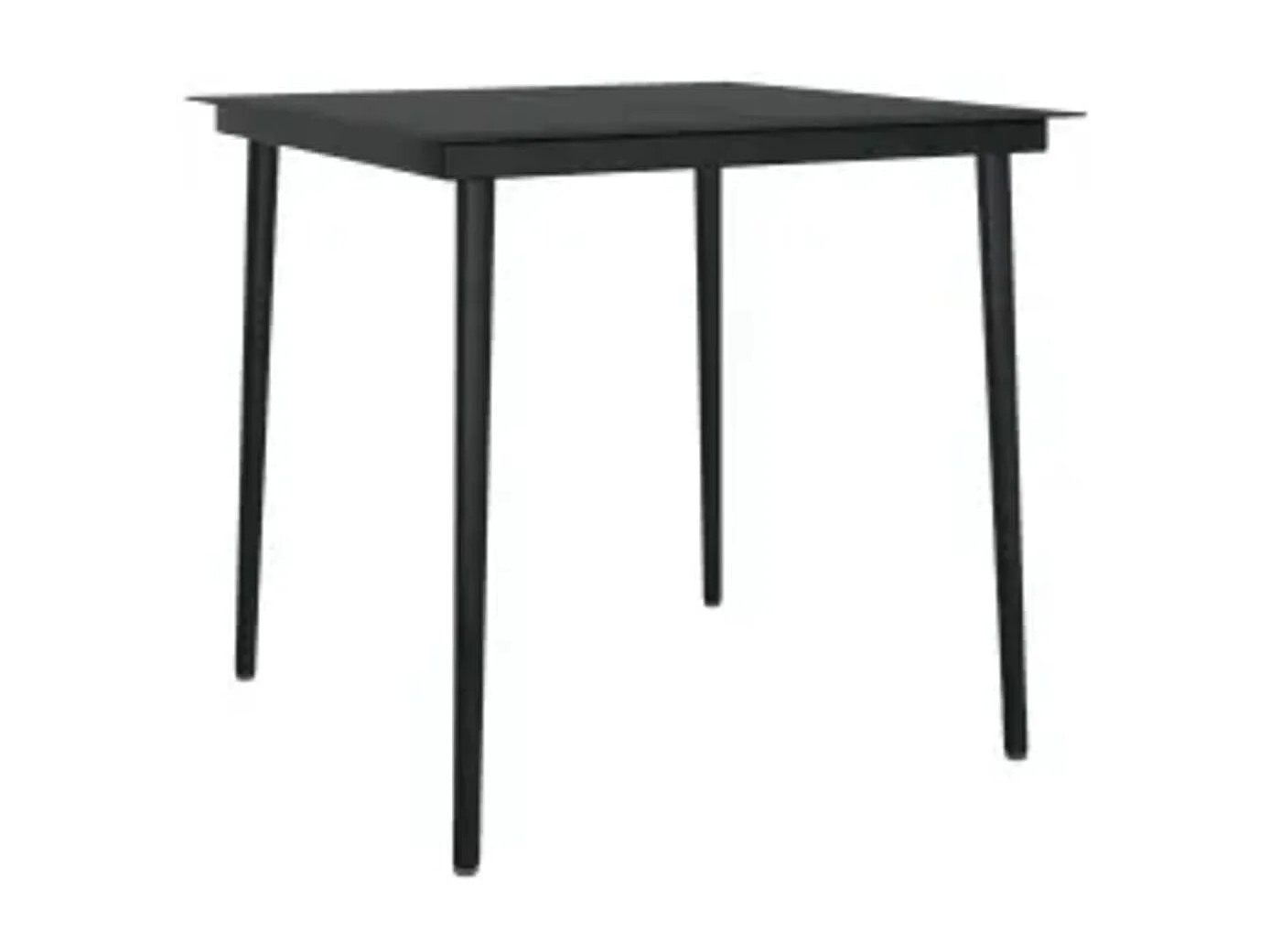 Salle à manger de jardin avec coussins 3 pcs Gris et noir GFDF45360