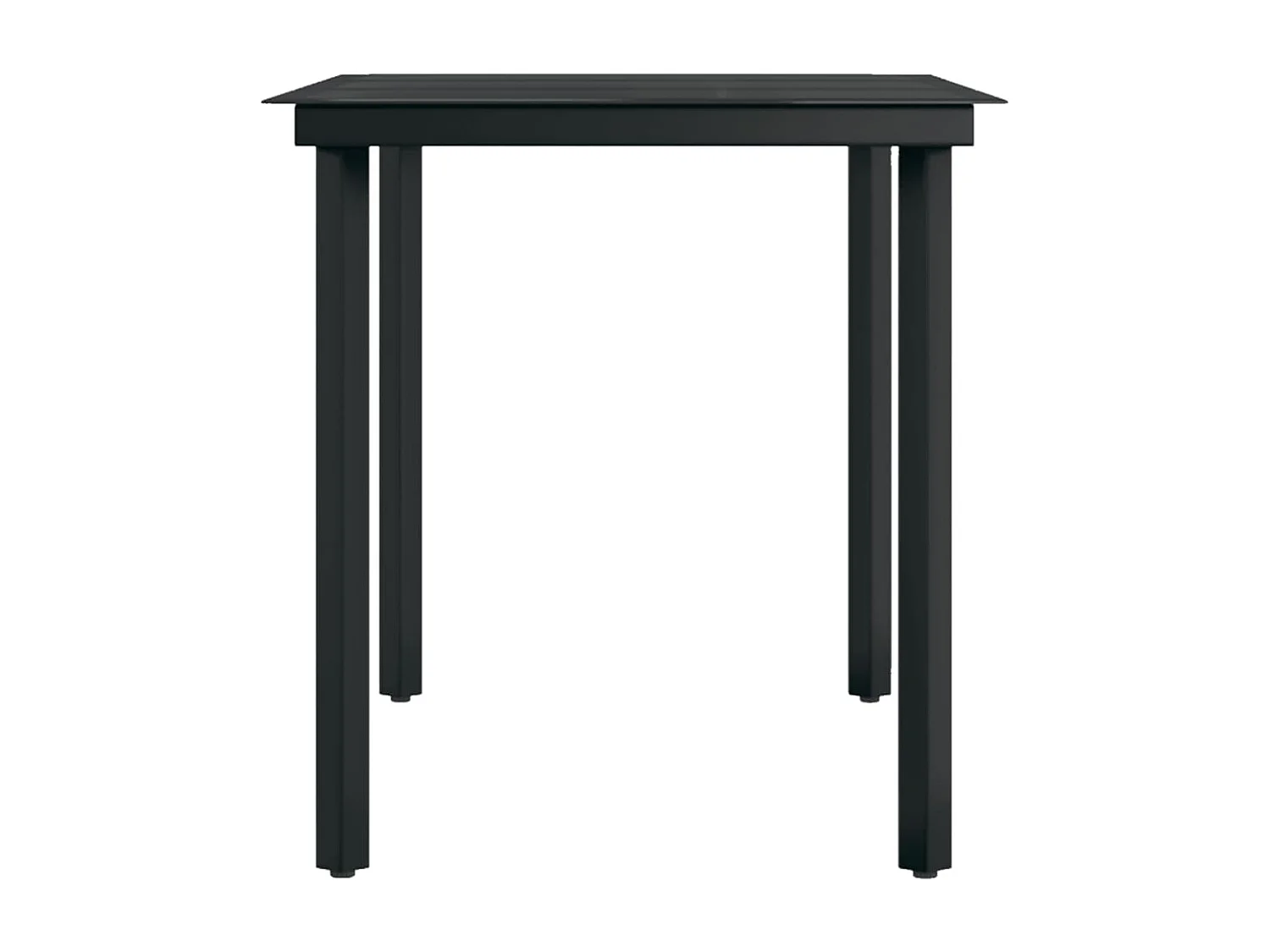 Ensemble à manger de jardin 5 pcs Gris et noir BE47233