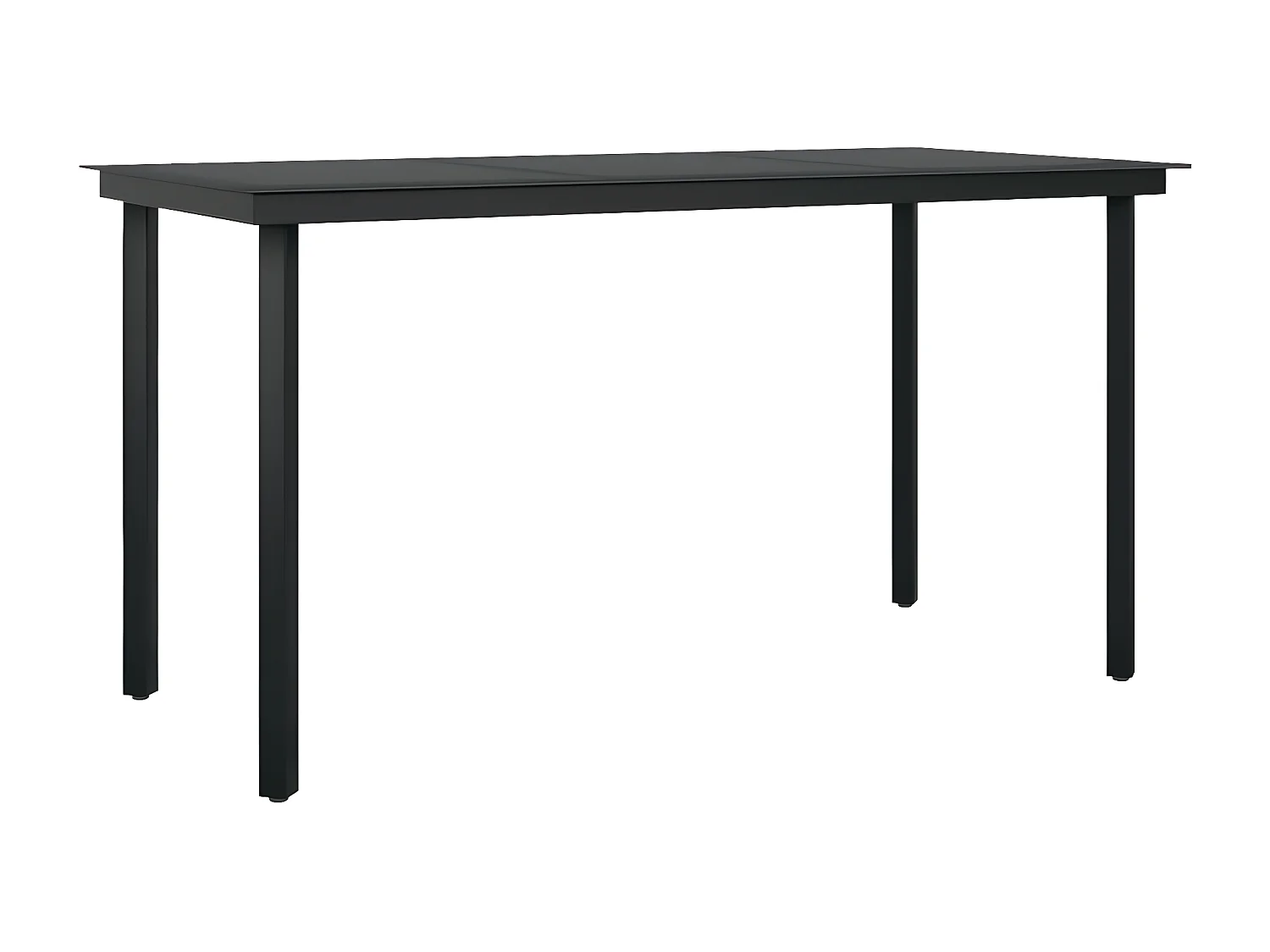 Ensemble à manger de jardin 5 pcs Gris et noir BE47233