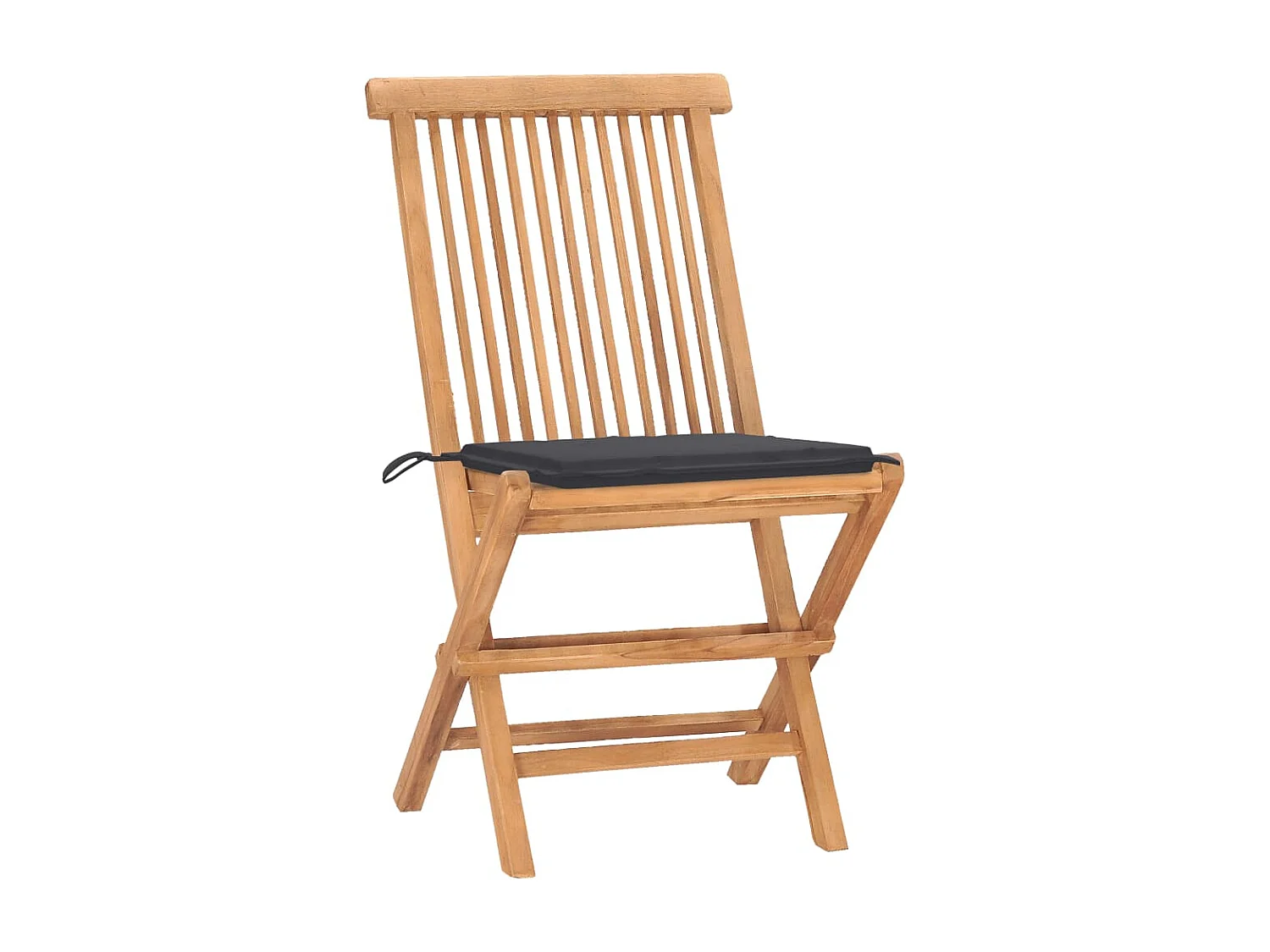 Salle à manger de jardin pliable avec coussin 3 pcs Teck BE88809