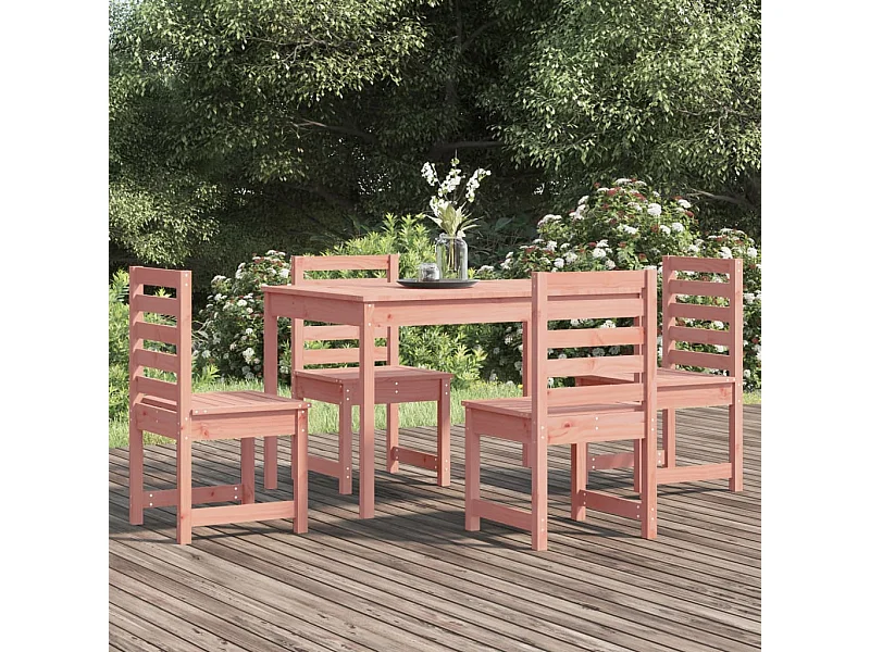 5-delige Tuinset massief douglashout NL658810