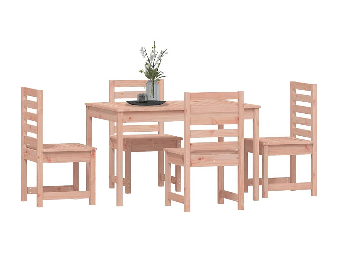 Ensemble à manger de jardin 5 pcs bois massif Douglas BE80225