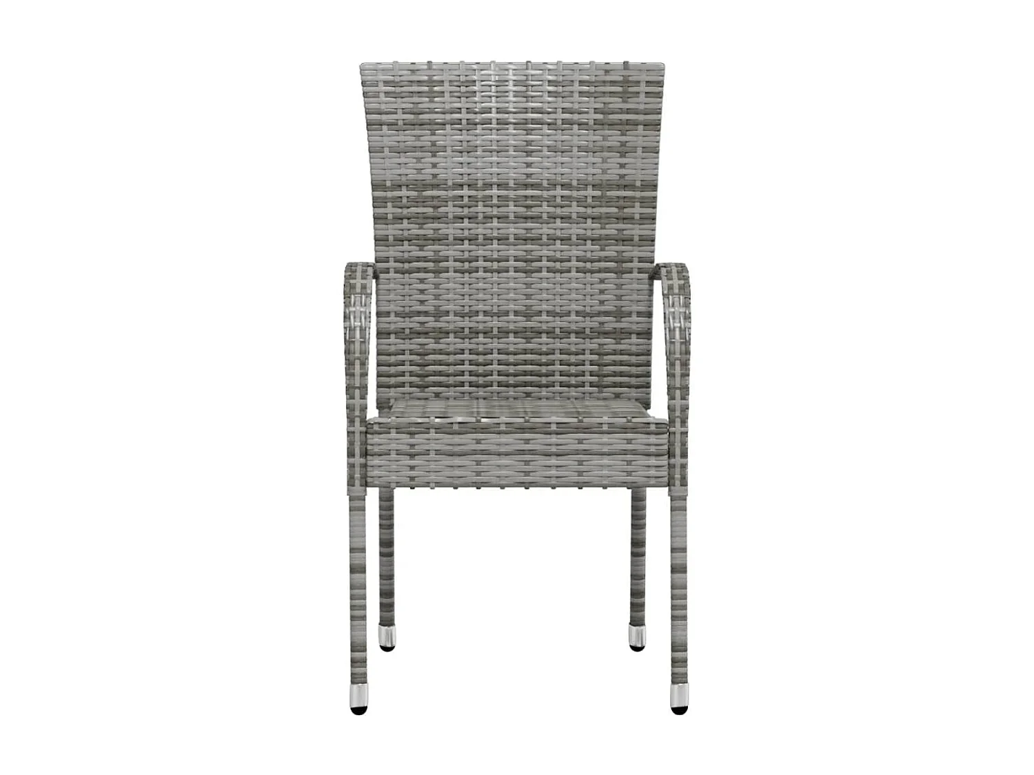 Ensemble de salle à manger de jardin 3 pcs Résine tressée Gris BE56363