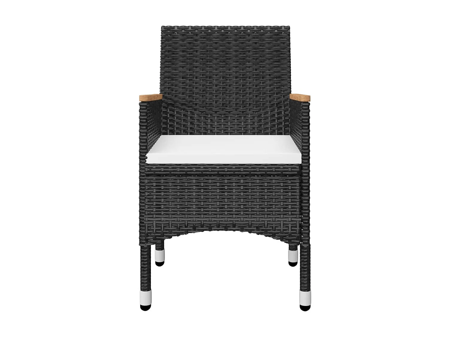 Ensemble de salle à manger de jardin 3 pcs Noir BE90402