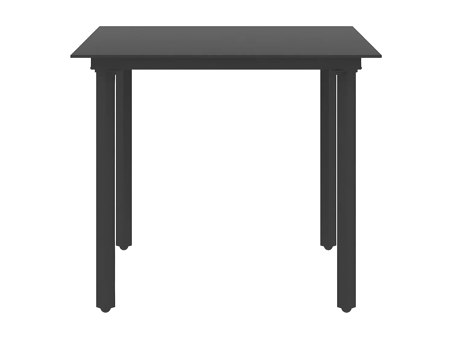 Ensemble à dîner de jardin 3 pcs Rotin PVC Noir BE40291