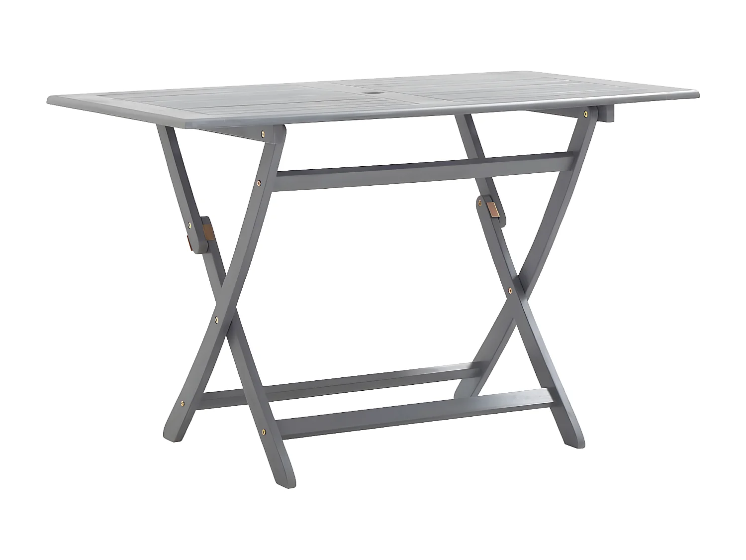 Salle à manger de jardin 5 pcs Bois d'acacia massif Gris BE30387