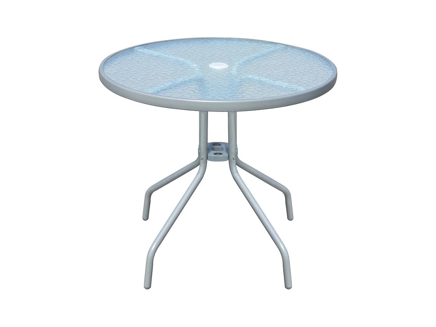 Comedor de jardín 5 piezas de acero negro YOE62693