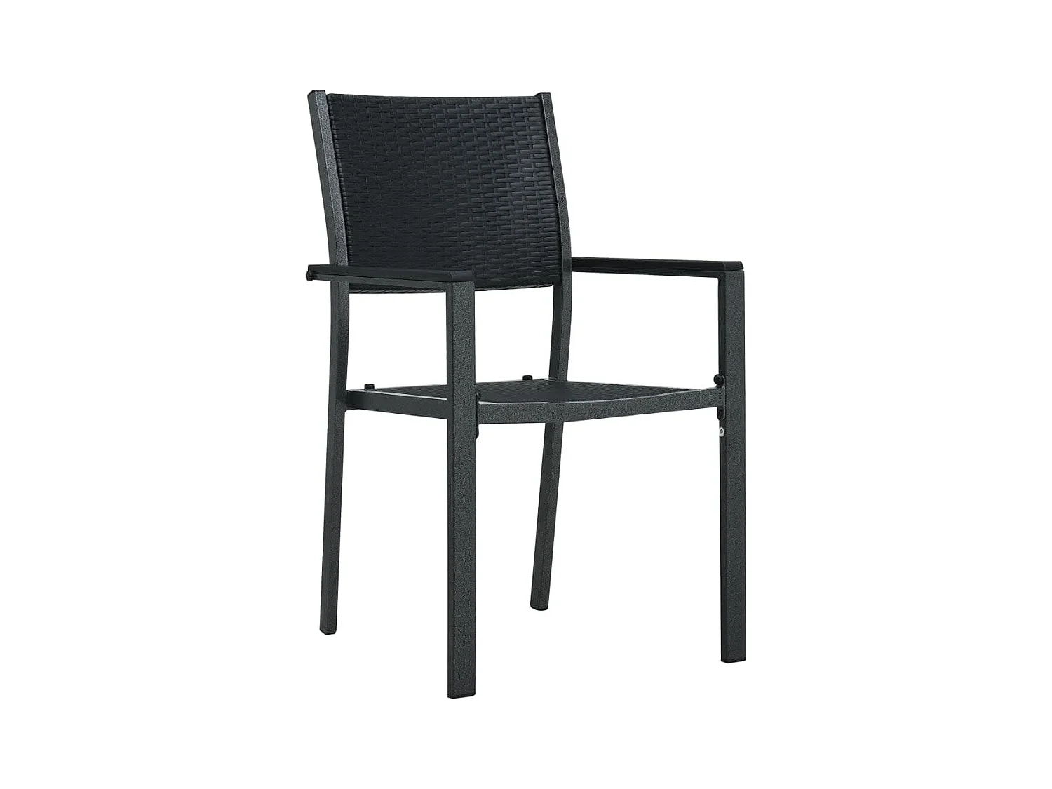 Ensemble de salle à manger de jardin 3 pcs Noir BE33566