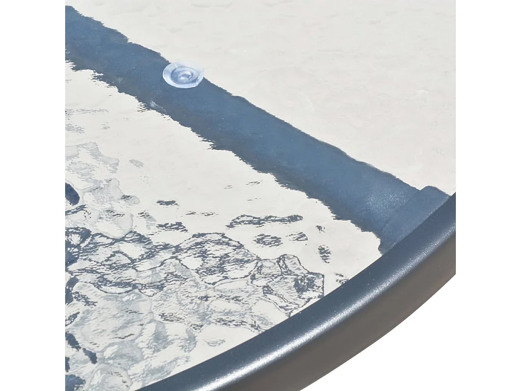 Salle à manger de jardin 5 pcs Acier Noir GFDF94539