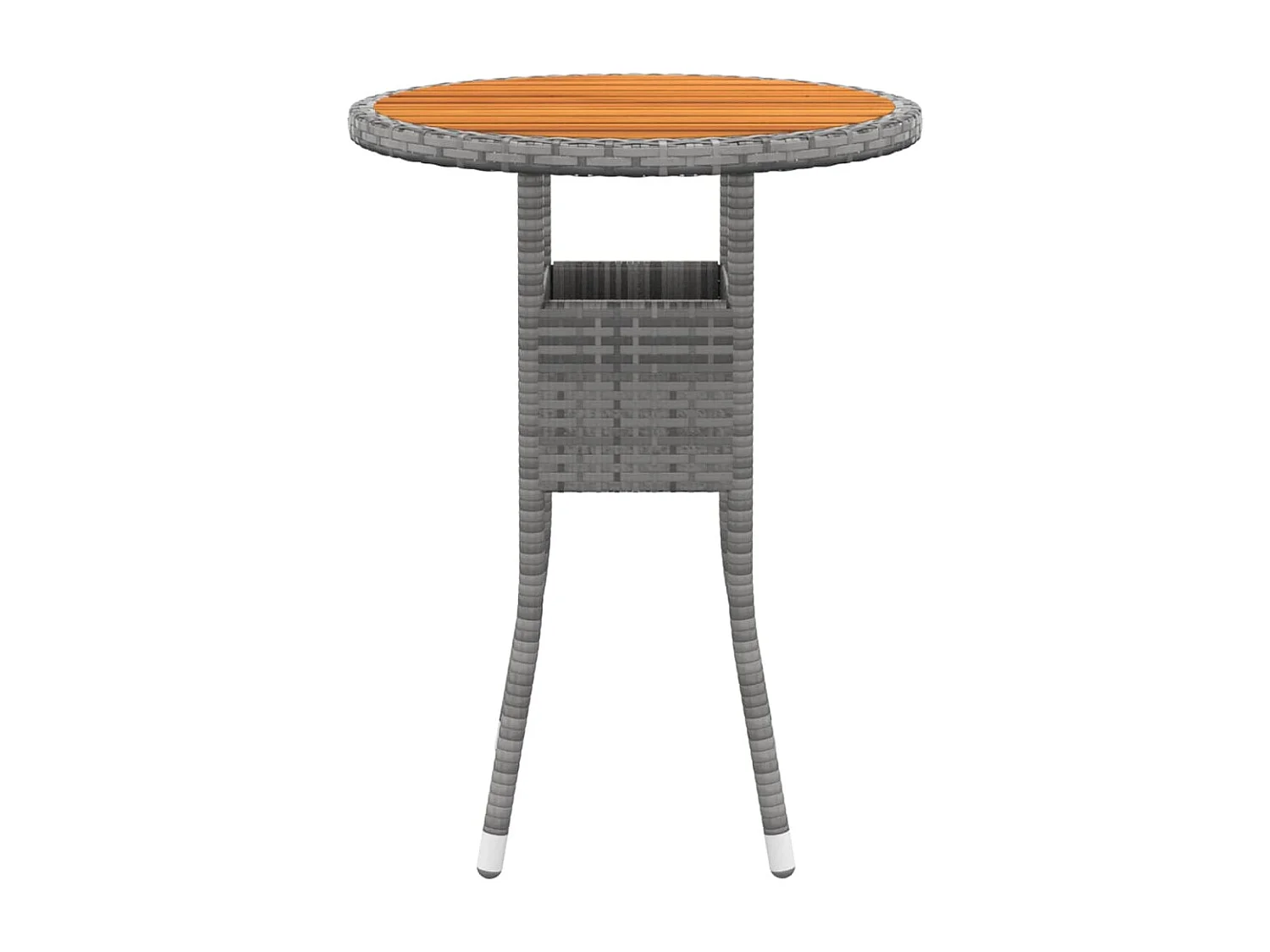 3-tlg. Garten-Essgruppe,Gartensitzgruppe Poly Rattan Grau -gkd30689