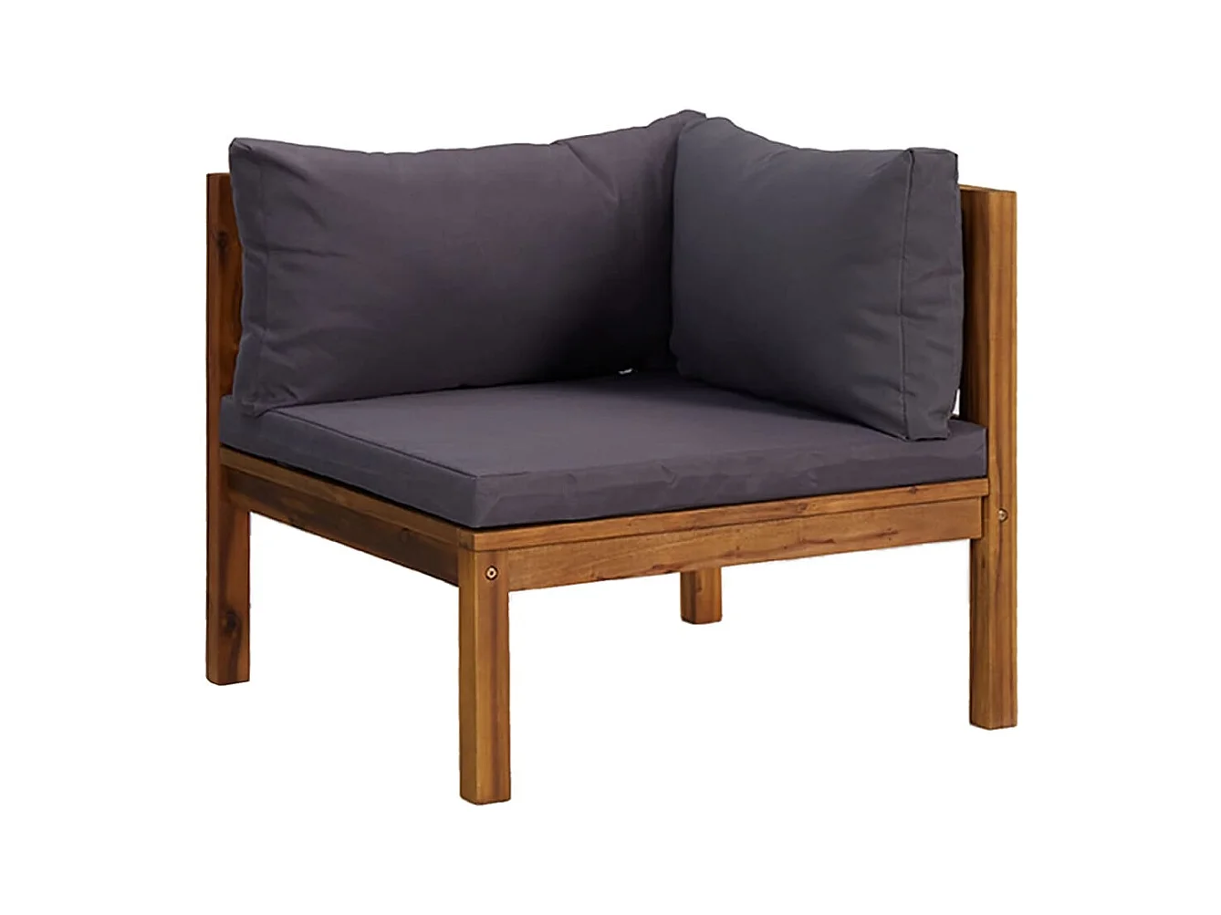 4-tlg. Garten-Sitzgruppe: Sofa + Tisch | Garten-Lounge-Set mit Auflage Massivholz Akazie -GKD279279