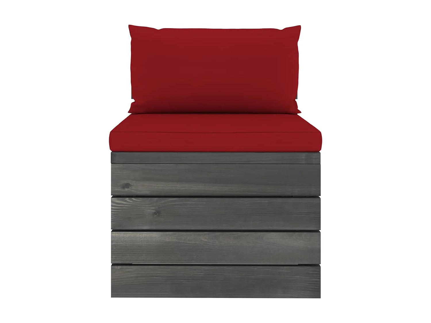 2-tlg. Garten-Sofagarnitur,Gartenmöbel-Set aus Paletten mit Kissen Kiefernholz -gkd902359