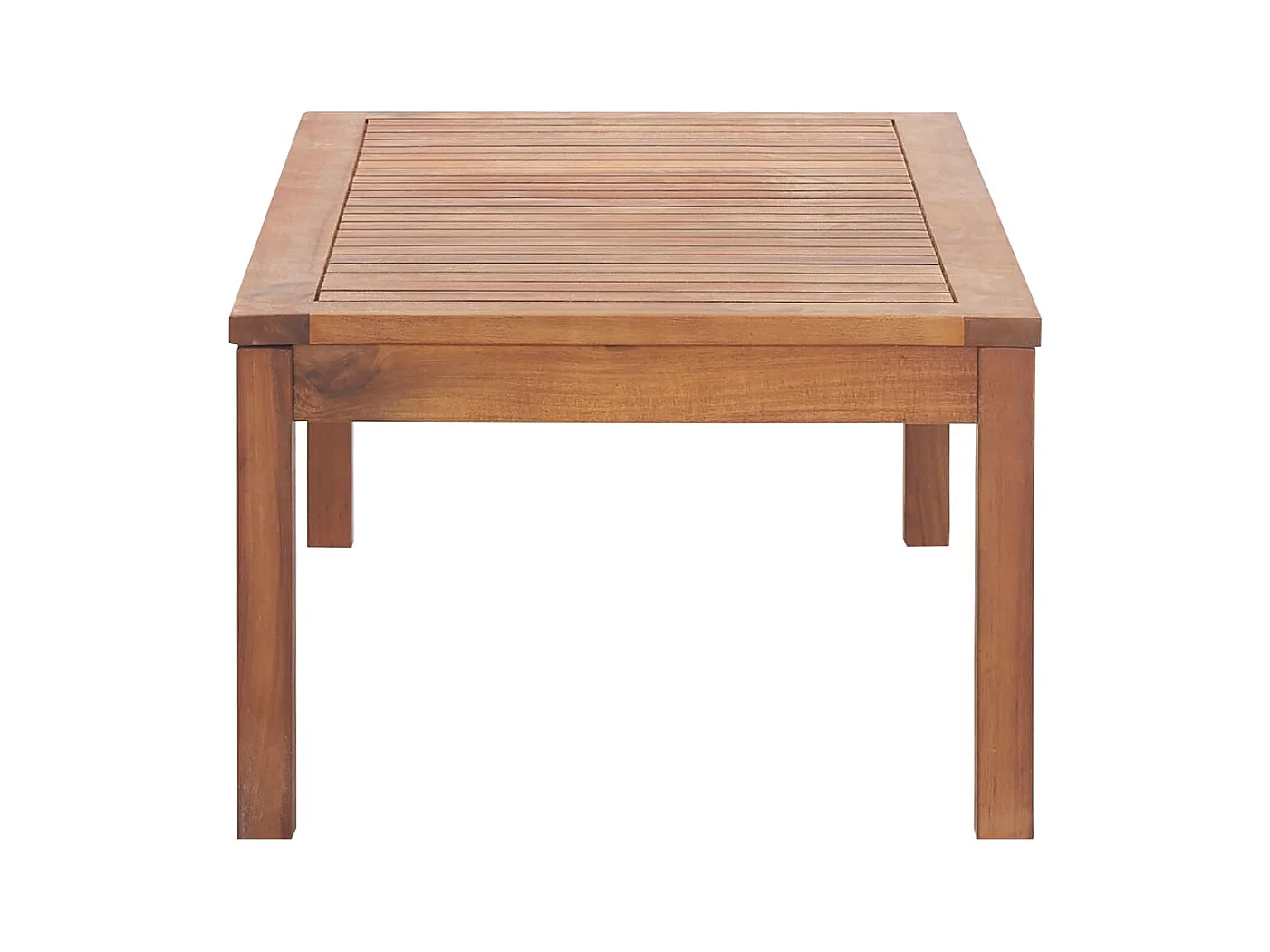 Garten-Sitzgruppe: Sofa + Tisch | Garten-Lounge-Set mit Auflagen 4-tlg. Massivholz Akazie -GKD132790