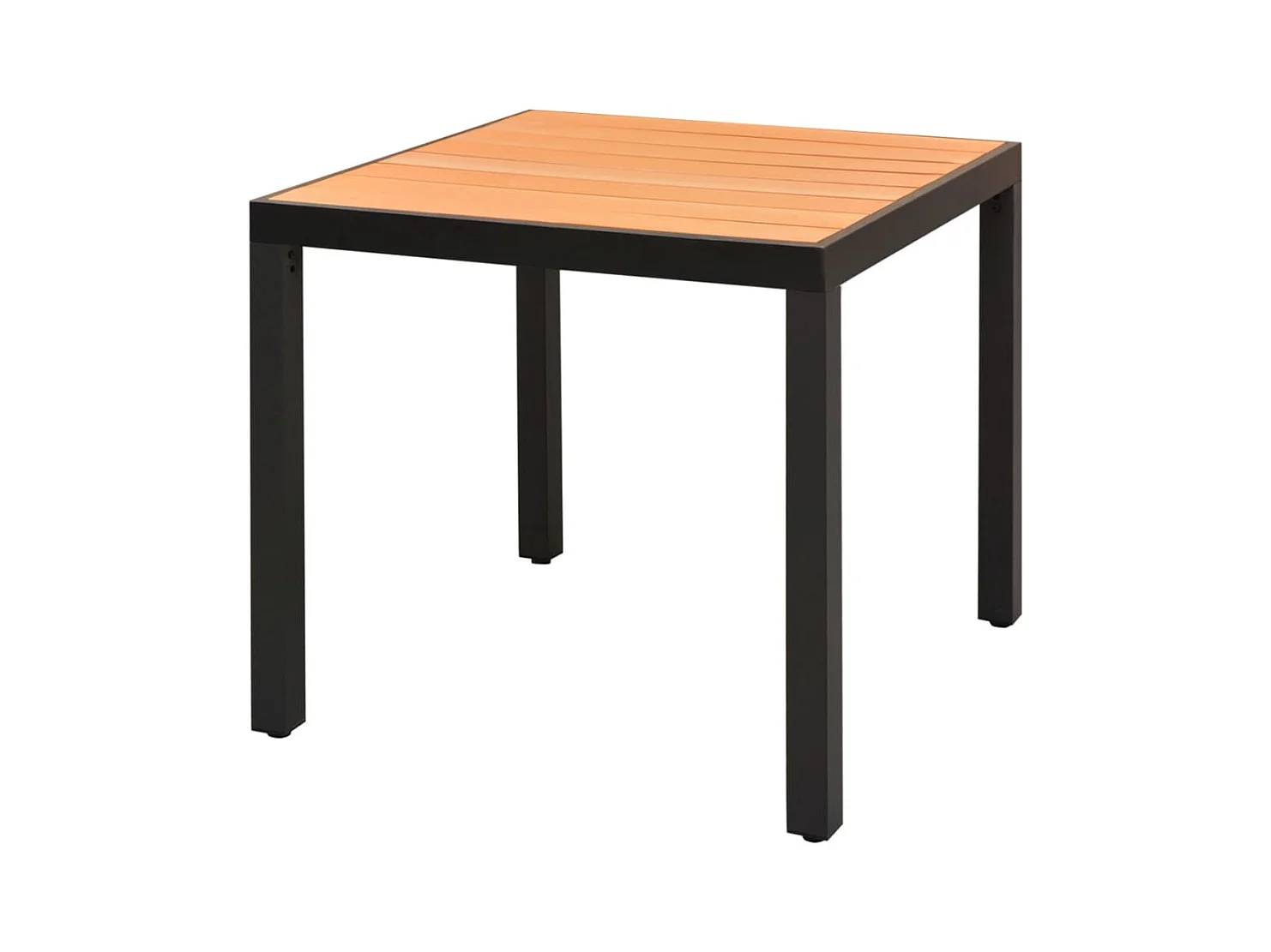 3-tlg. Garten-Essgruppe,Gartensitzgruppe PVC Rattan Schwarz und Braun -gkd15358