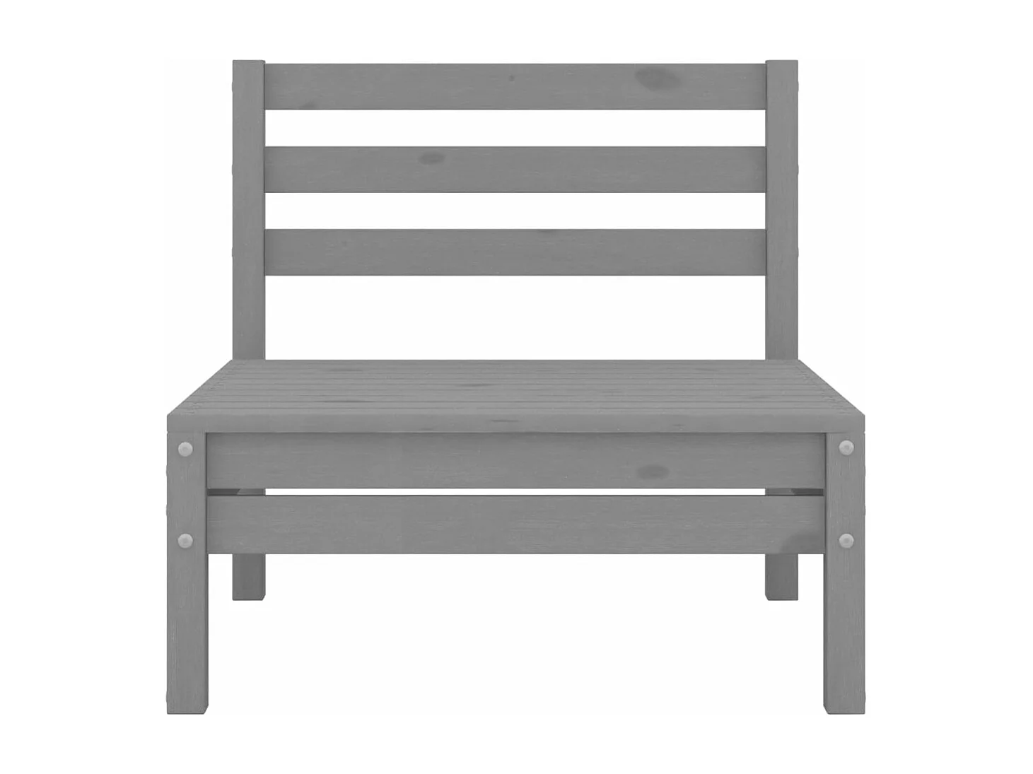 3-delige Loungeset massief grenenhout grijs NL90347