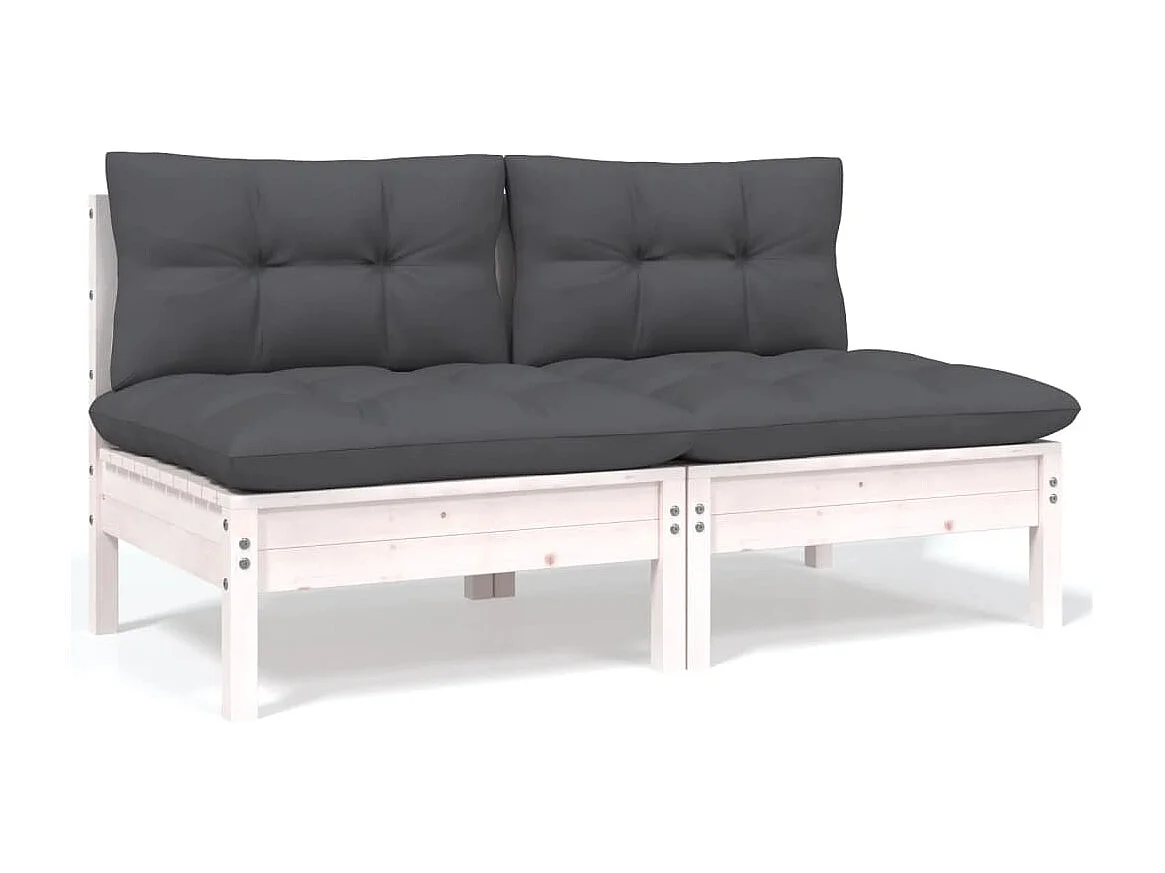 4-tlg. Garten-Sitzgruppe | Garten-Lounge-Set mit Kissen Kiefer Massivholz -GKD417032