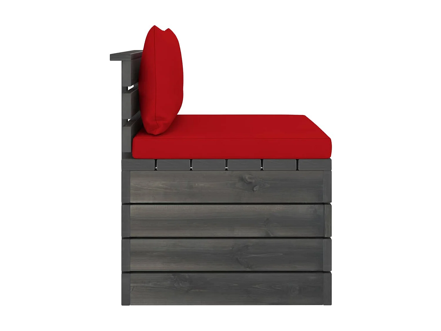 Salon palette de jardin 2 pcs avec coussins Bois de pin massif BE61785