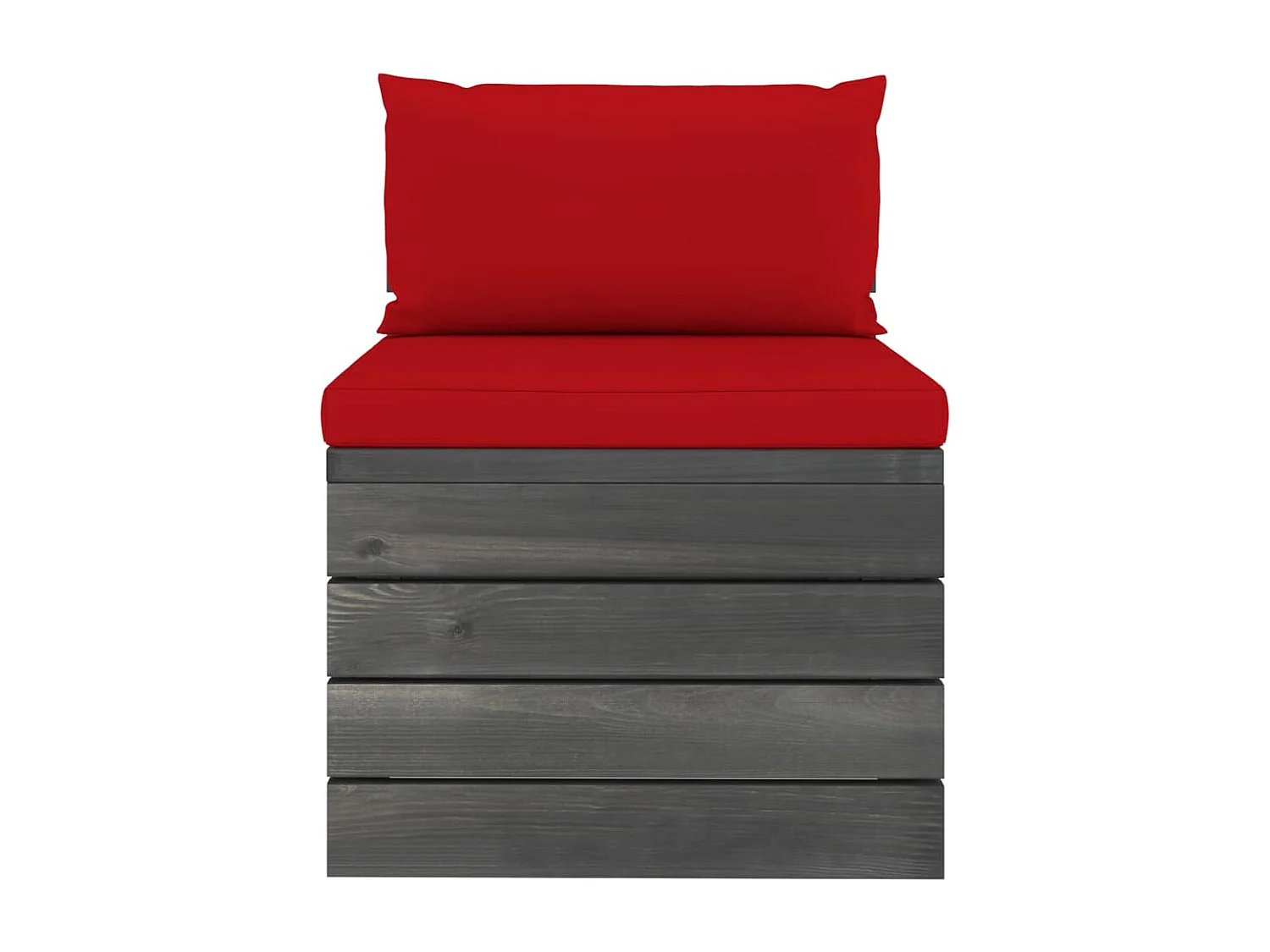 Salon palette de jardin 2 pcs avec coussins Bois de pin massif BE61785