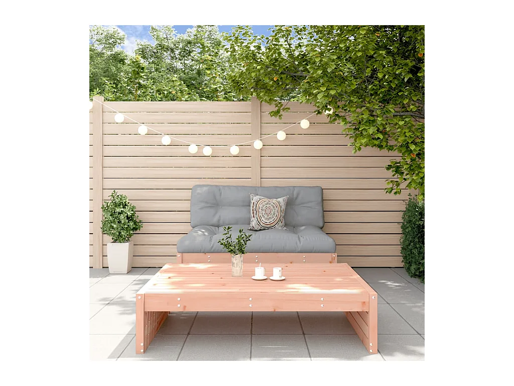 Salon de jardin 2 pcs avec coussins bois massif douglas BE43266