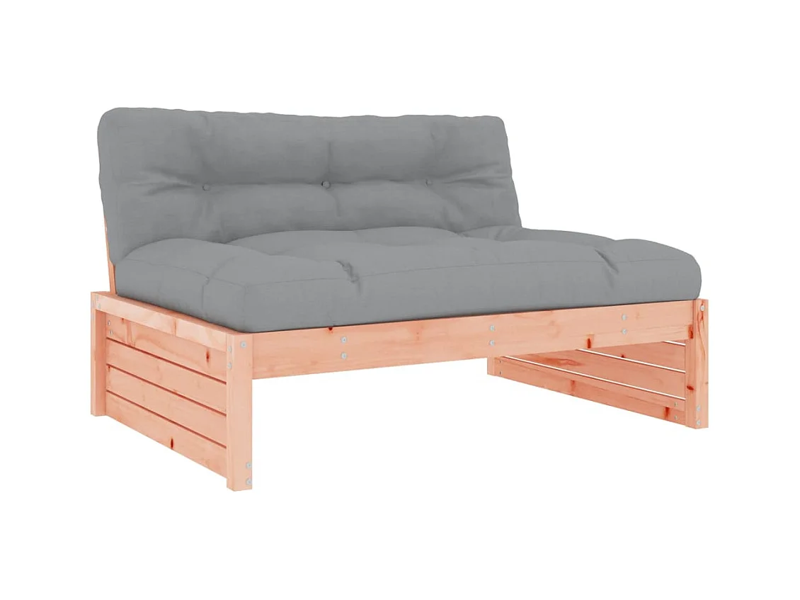 Salon de jardin 2 pcs avec coussins bois massif douglas BE43266
