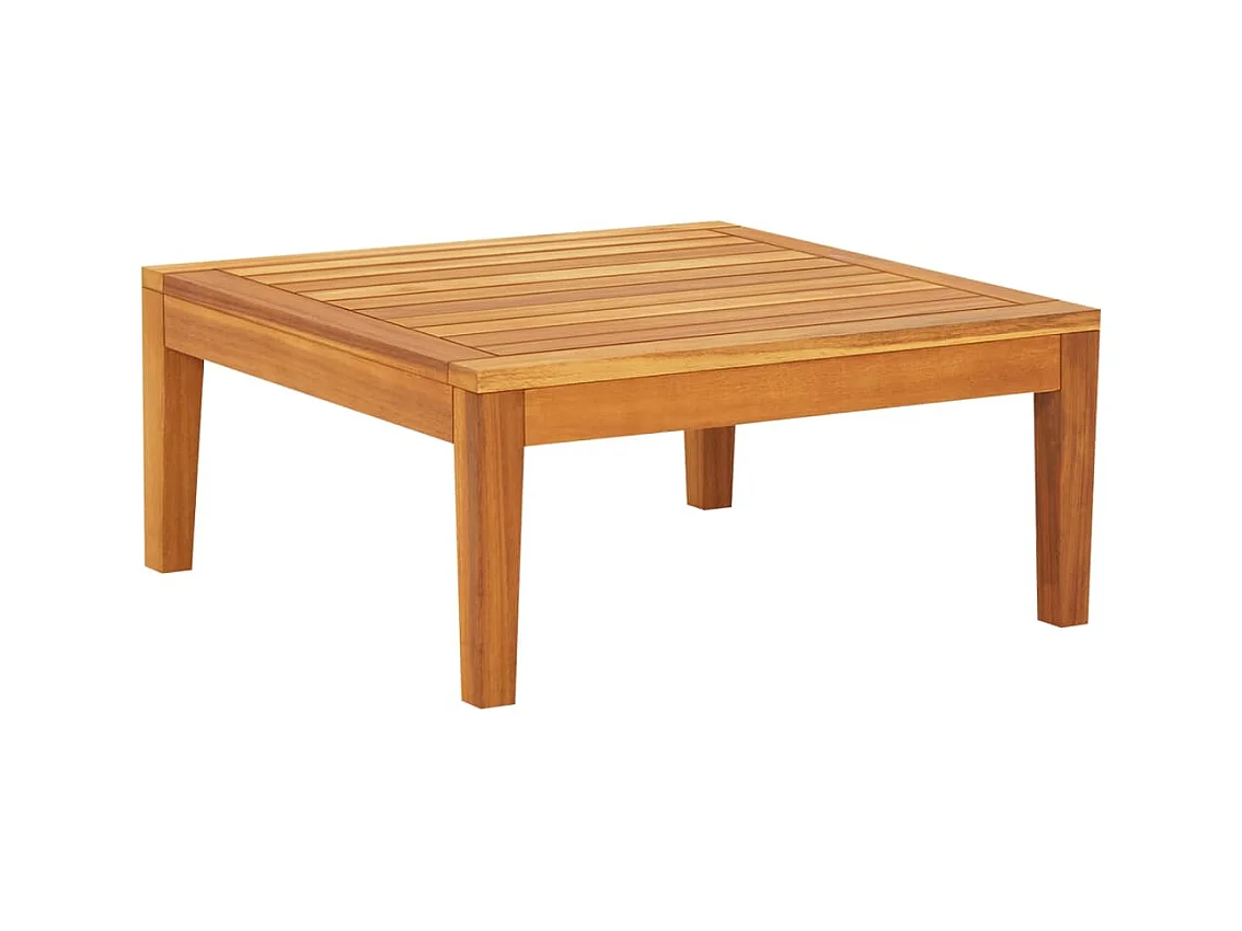 3-tlg. Garten-Sitzgruppe: Sofa + Tisch | Garten-Lounge-Set mit Dunkelgrauen Kissen Massivholz Akazie -GKD304687