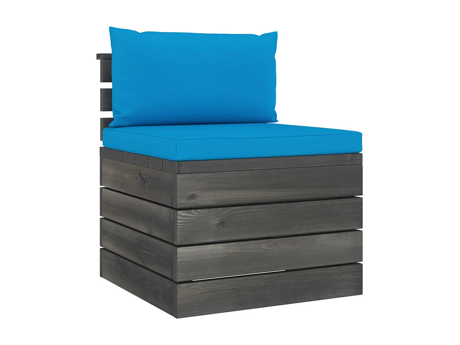 Salon palette de jardin 2 pcs avec coussins Bois de pin massif BE51786