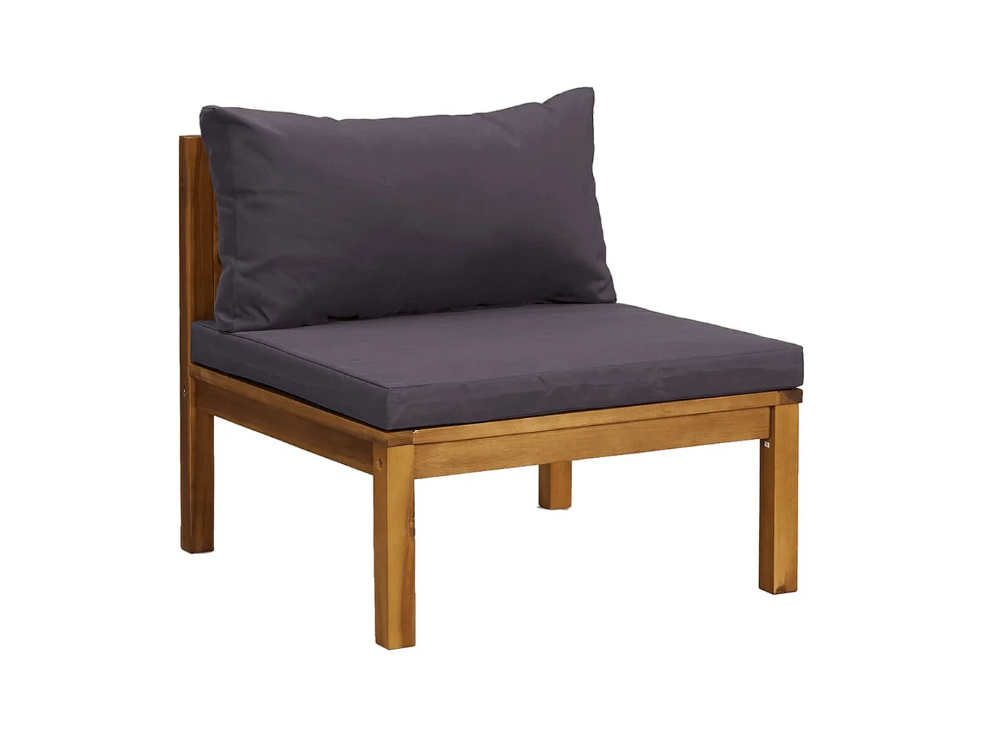 3-tlg. Garten-Sitzgruppe: Sofa + Tisch | Garten-Lounge-Set mit Auflagen Massivholz Akazie -GKD314823