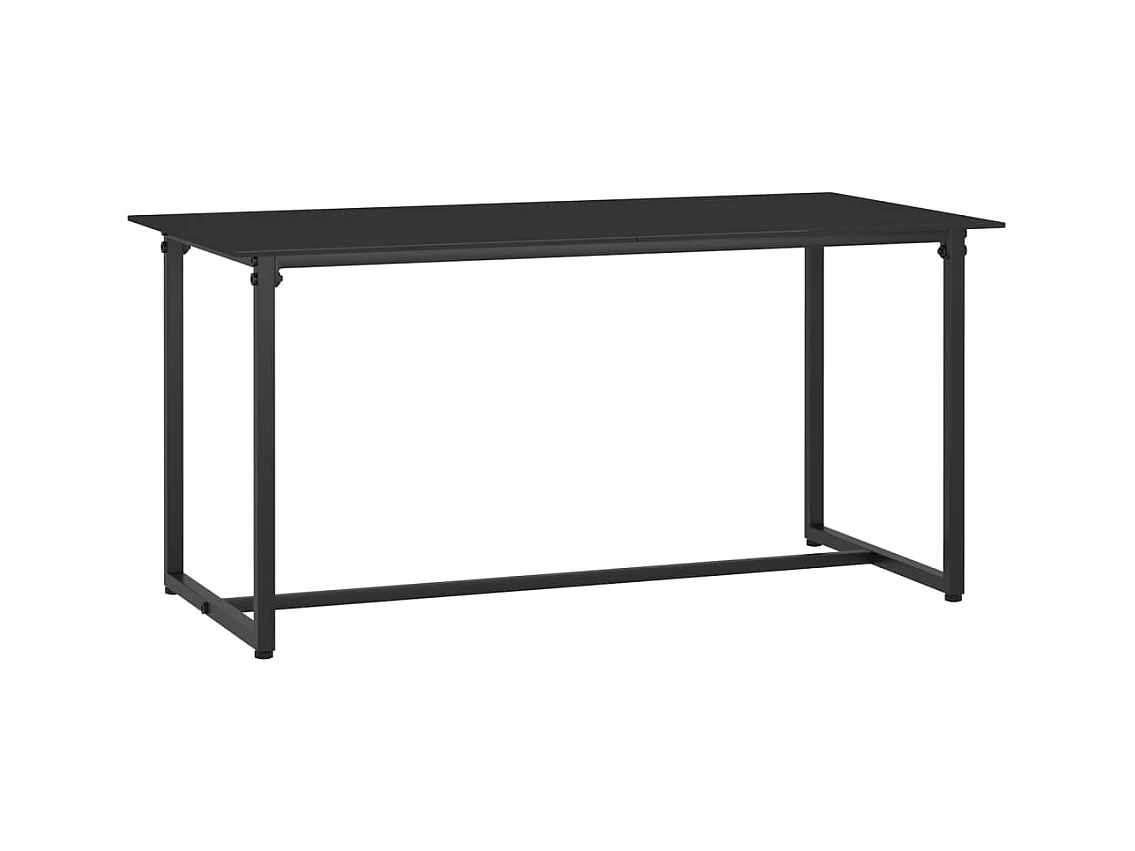 4-tlg. Garten-Sitzgruppe: Sofa + Tisch | Garten-Lounge-Set mit Kissen Poly Rattan Schwarz -GKD581632