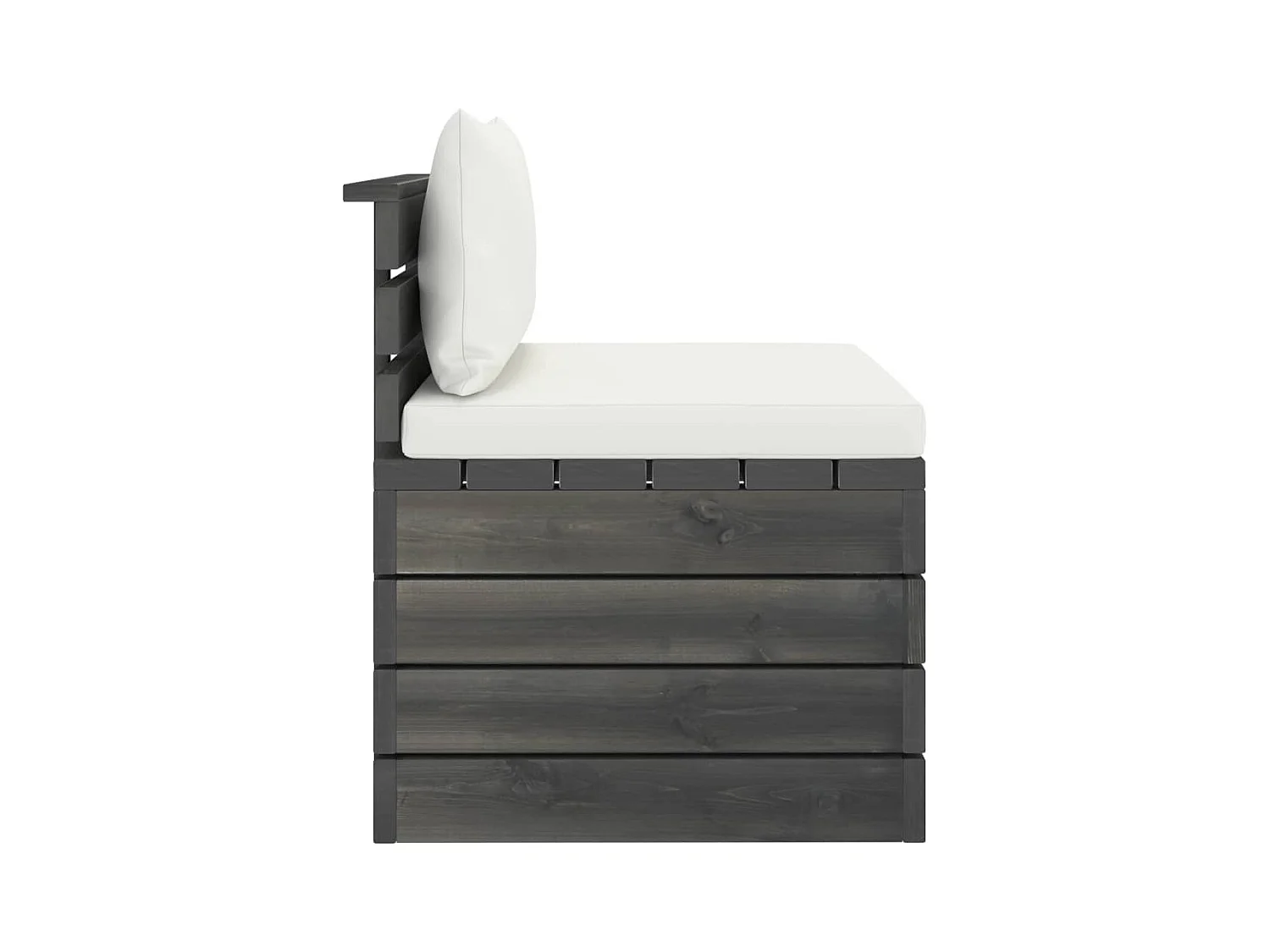 2-delige Loungeset met kussens pallet massief grenenhout NL47978