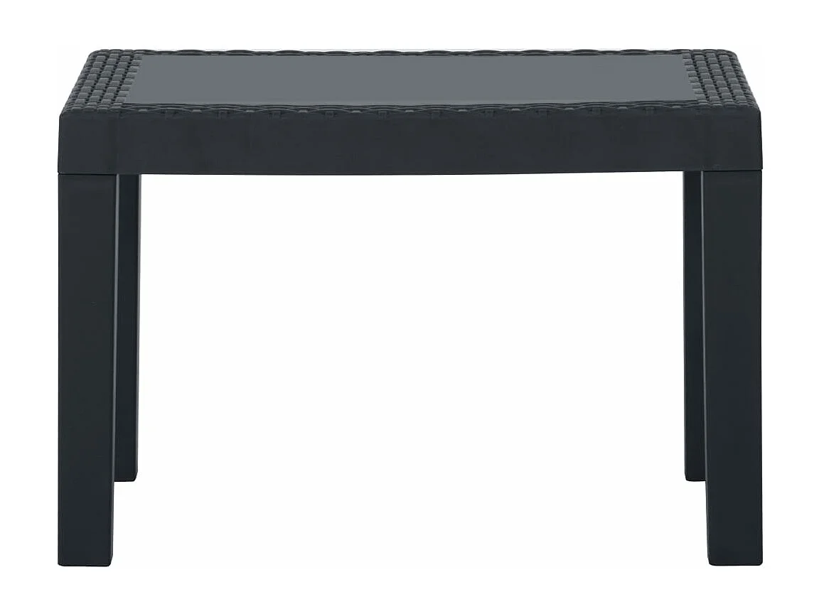 Salon de jardin 3 pcs avec coussins Plastique Gris BE54660