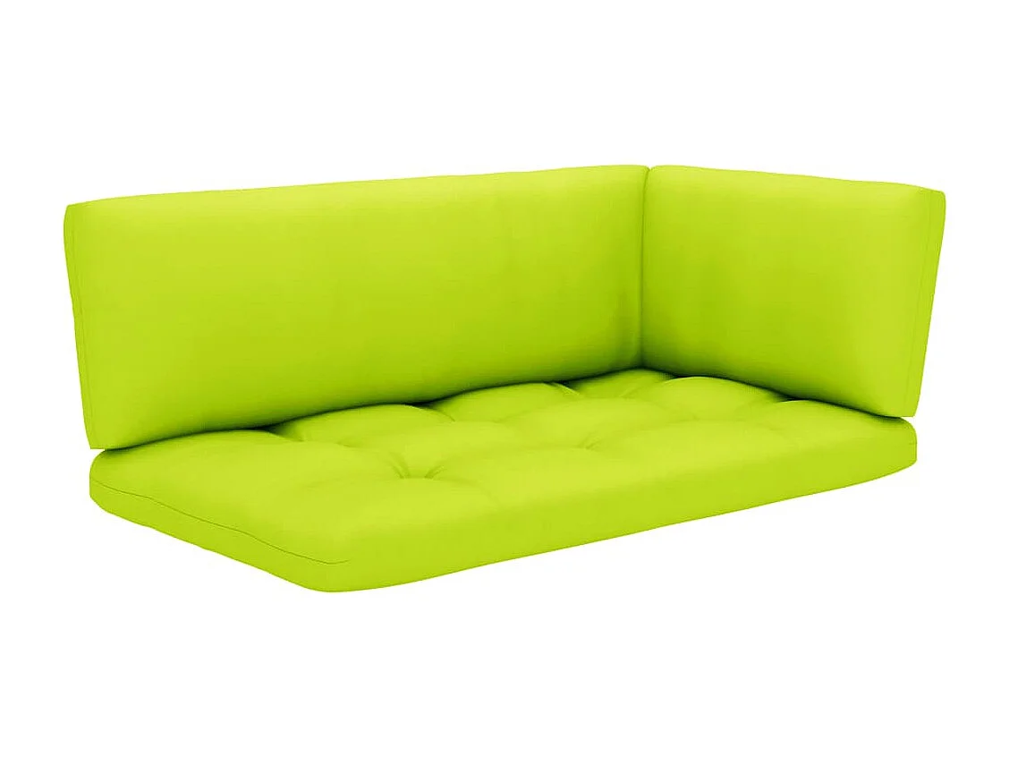 Salon de jardin palette 4pcs avec coussins Bois de pin imprégné BE37267