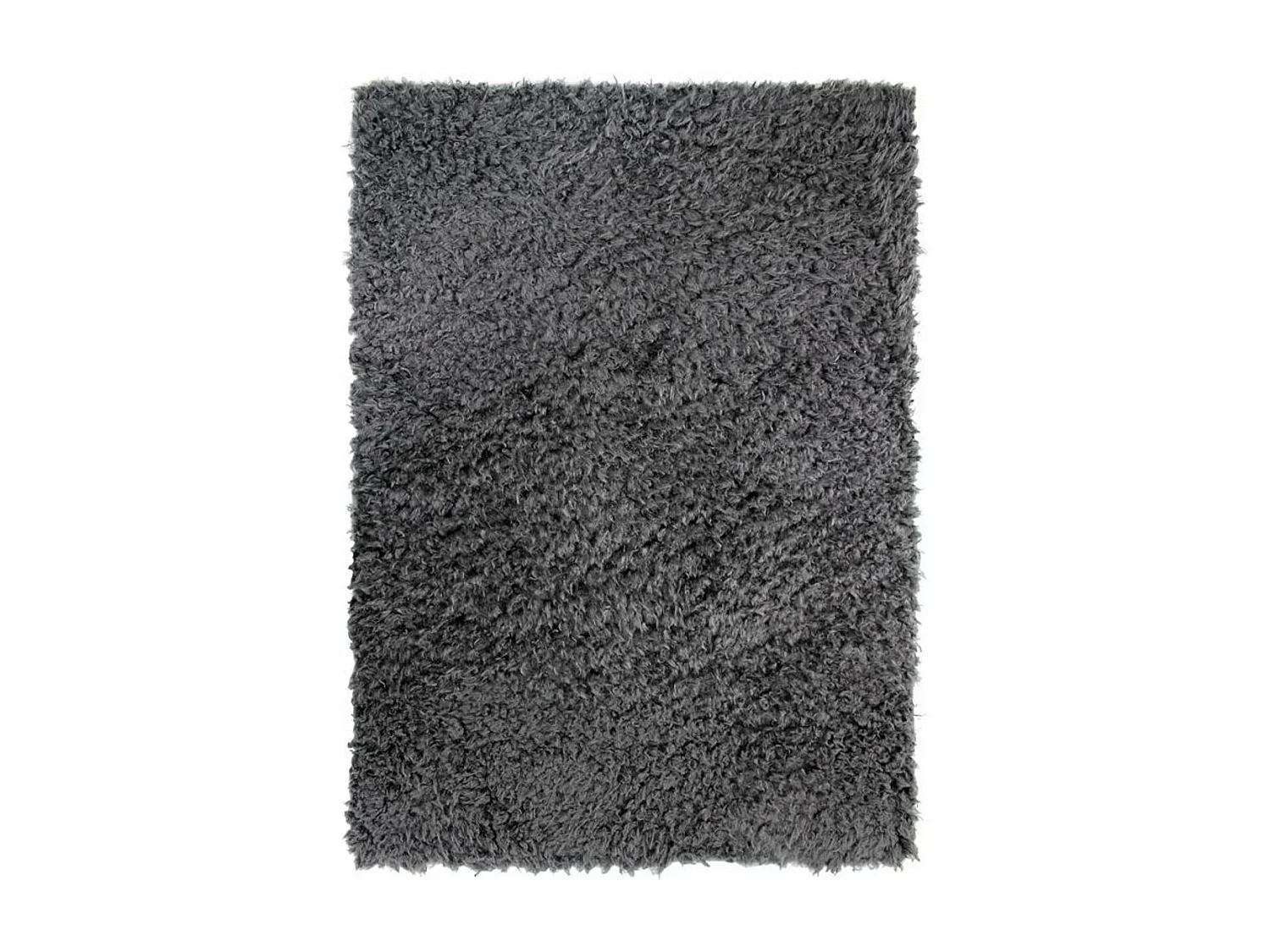 AUTHENTIK - Tapis tout doux fausse fourrure gris foncé 120x170